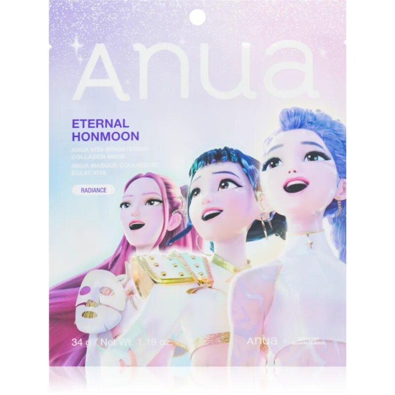 Anua K-Pop Demon Hunters Vita Brightening Collagen Mask озаряваща платнена маска с колаген 34 гр.