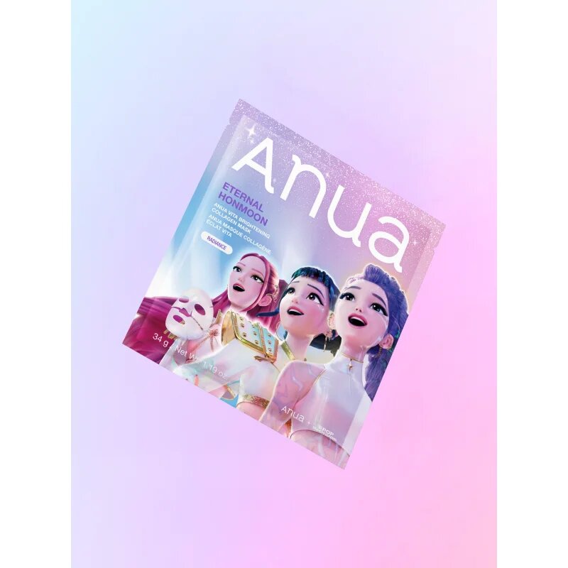 Anua K-Pop Demon Hunters Vita Brightening Collagen Mask озаряваща платнена маска с колаген 34 гр.