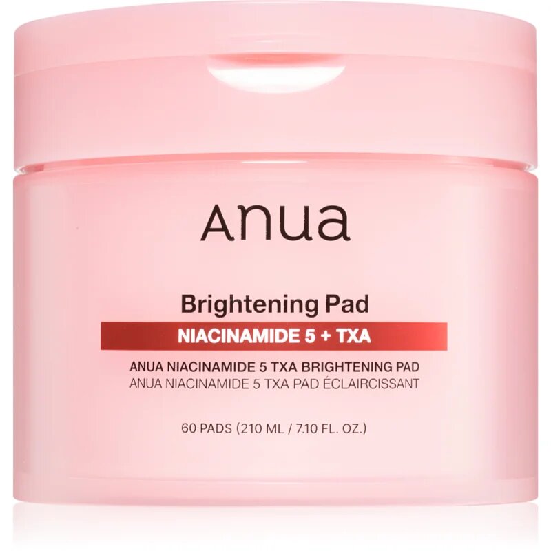 Anua Niacinamide 5% + TXA Brightening Pad тонизиращи възглавнички за освежаване и хидратация 60 бр.