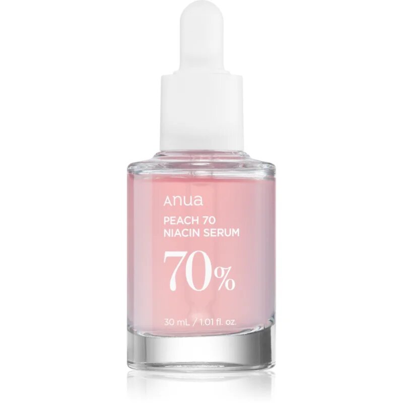 Anua Peach 70% Niacin Serum озаряващ хидратиращ серум за разширени пори и бръчки 30 мл.