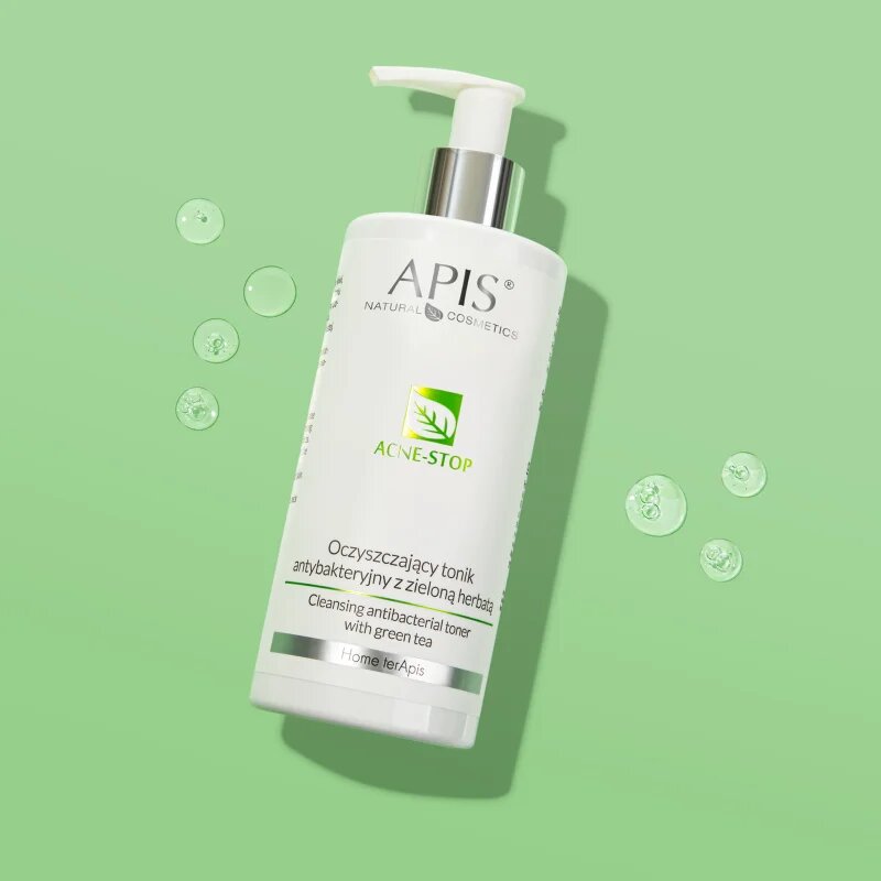 Apis Natural Cosmetics Acne-Stop Home TerApis успокояващ почистващ тоник за мазна и проблемна кожа 300 мл.