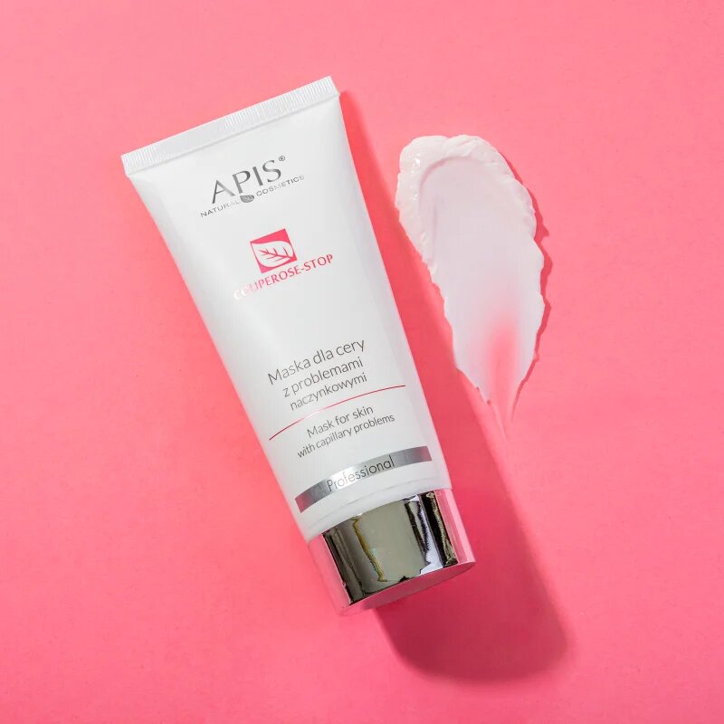 Apis Natural Cosmetics Couperose-Stop нежна кремообразна маска за чувствителна кожа със склонност към почервеняване 200 мл.