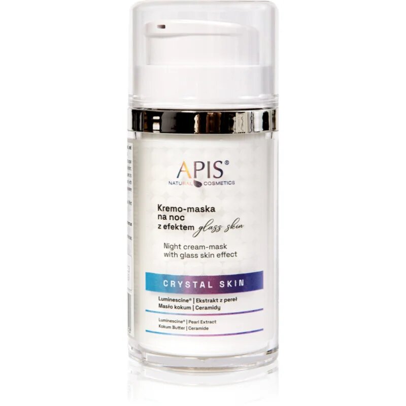 Apis Natural Cosmetics Crystal Skin нощен крем-маска за освежаване и хидратация 50 мл.