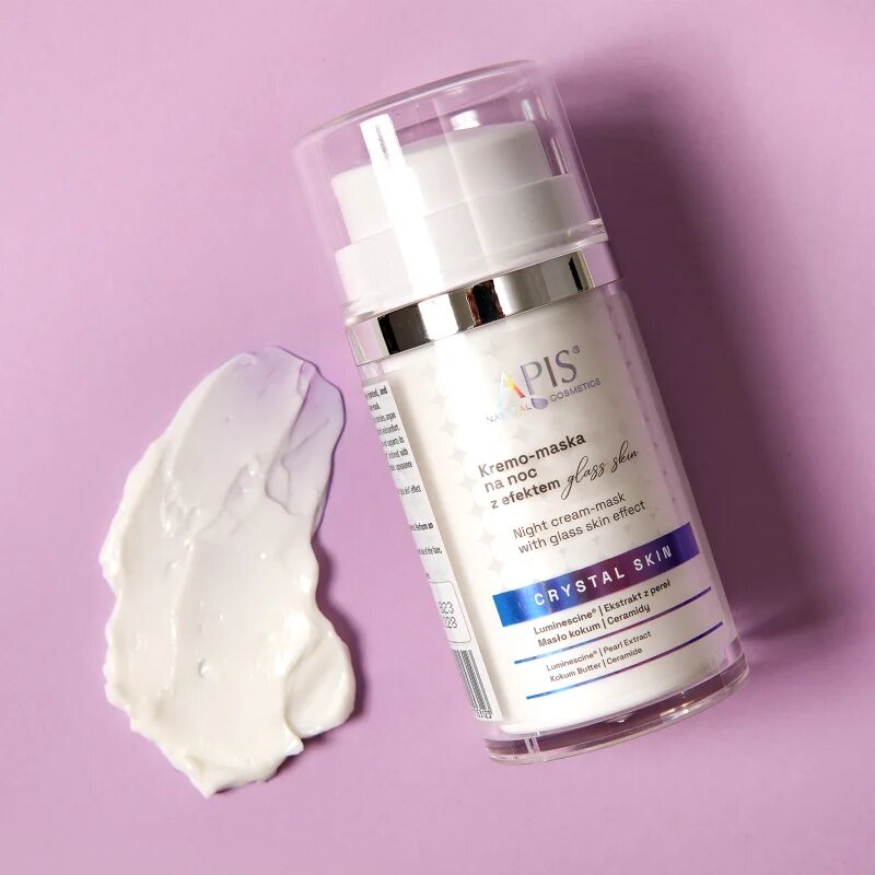 Apis Natural Cosmetics Crystal Skin нощен крем-маска за освежаване и хидратация 50 мл.