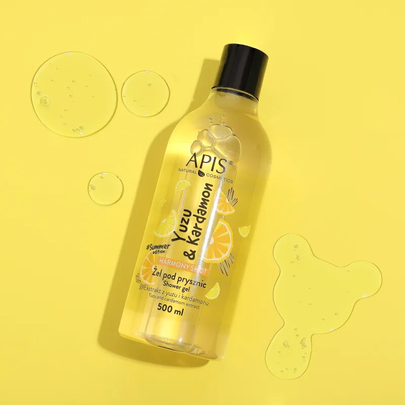 Apis Natural Cosmetics Harmony Shot Yuzu & Cardamom хармонизиращ душ гел 500 мл.