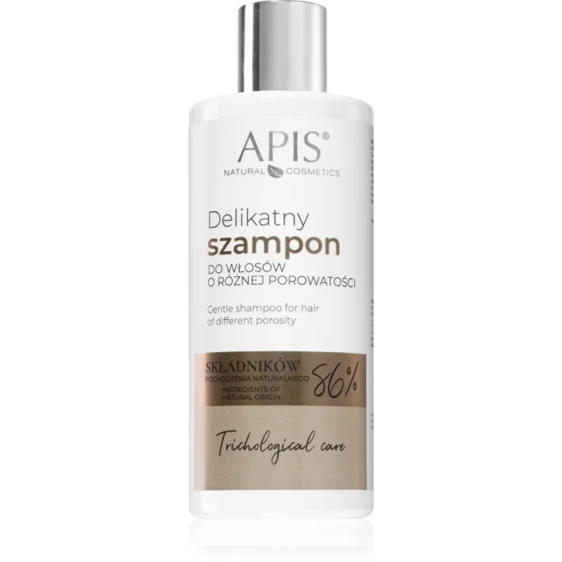 Apis Natural Cosmetics Trichological Care нежен шампоан за всички видове коса 300 мл.