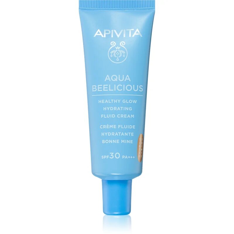 Apivita Aqua Beelicious Tinted Fluid SPF30 лек тониращ флуид за озаряване на лицето SPF 30 40 мл.