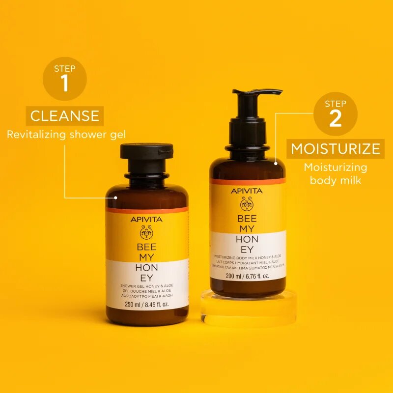Apivita Bee My Honey Body Milk хидратиращо мляко за тяло 200 мл.