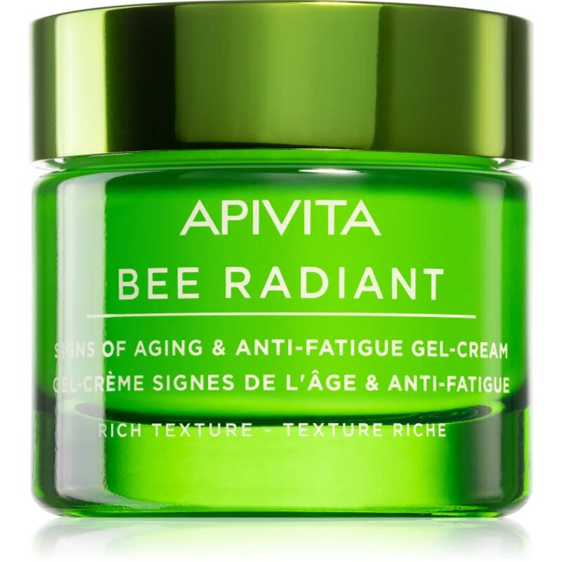 Apivita Bee Radiant Cream - Rich Texture дълбоко подхранващ крем за лице против стареене и за стягане на кожата 50 мл.