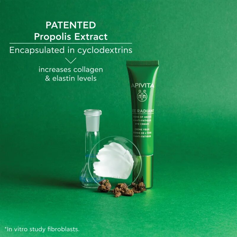 Apivita Bee Radiant Eye Cream крем за околоочната зона за коригиране на тъмни кръгове и бръчки 15 м