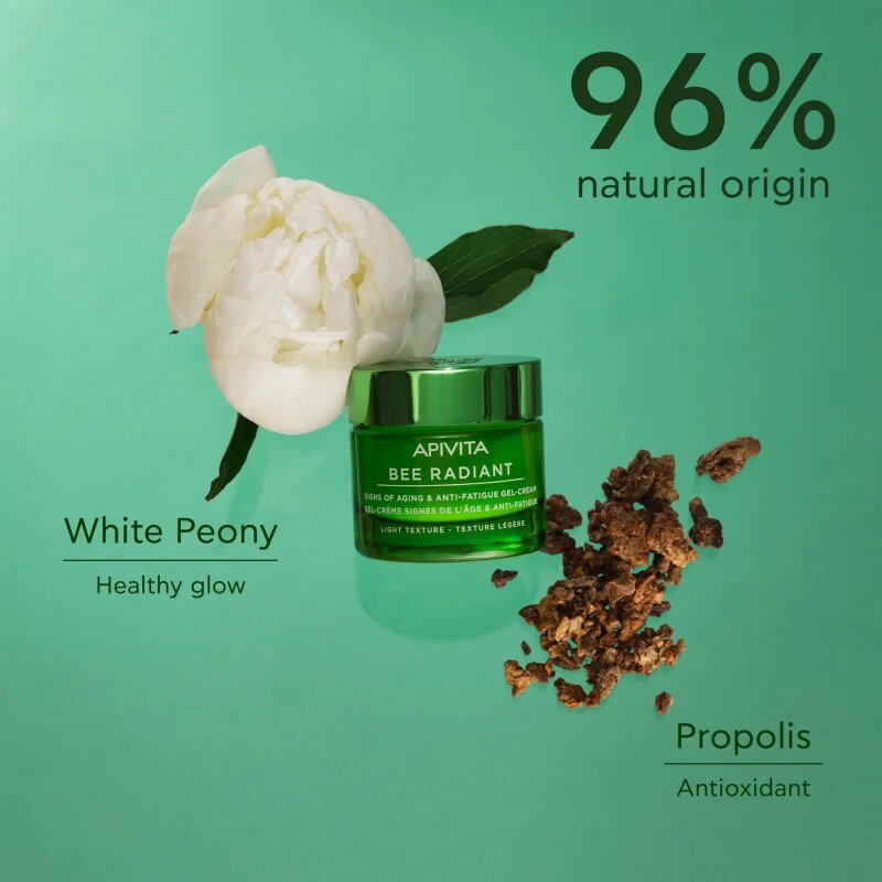 Apivita Bee Radiant Gel-Cream - Light texture лек гел-крем против стареене и за стягане на кожата 50 мл.