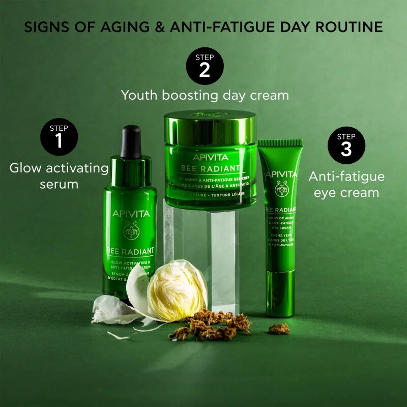 Apivita Bee Radiant Gel-Cream - Light texture лек гел-крем против стареене и за стягане на кожата 50 мл.