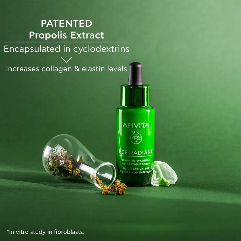 Apivita Bee Radiant Serum озаряващ хидратиращ серум против стареене на кожата 30 мл.