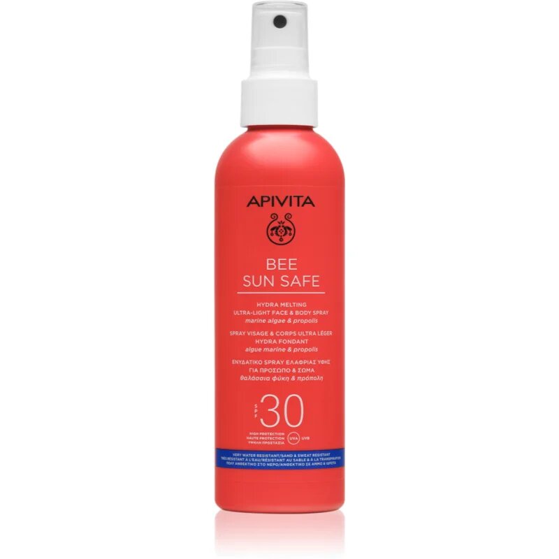 Apivita Bee Sun Safe Hydra Melting Ultra-Light Spray SPF30 слънцезащитен лосион в спрей SPF 30 200 мл.