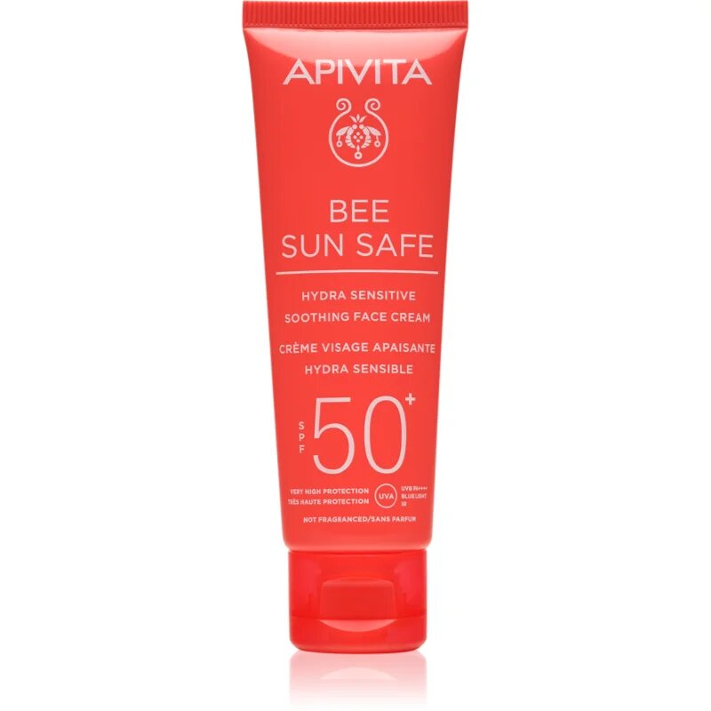 Apivita Bee Sun Safe Hydra Sensitive Soothing Face Cream SPF50+ успокояващ и хидратиращ крем SPF 50+ 50 мл.
