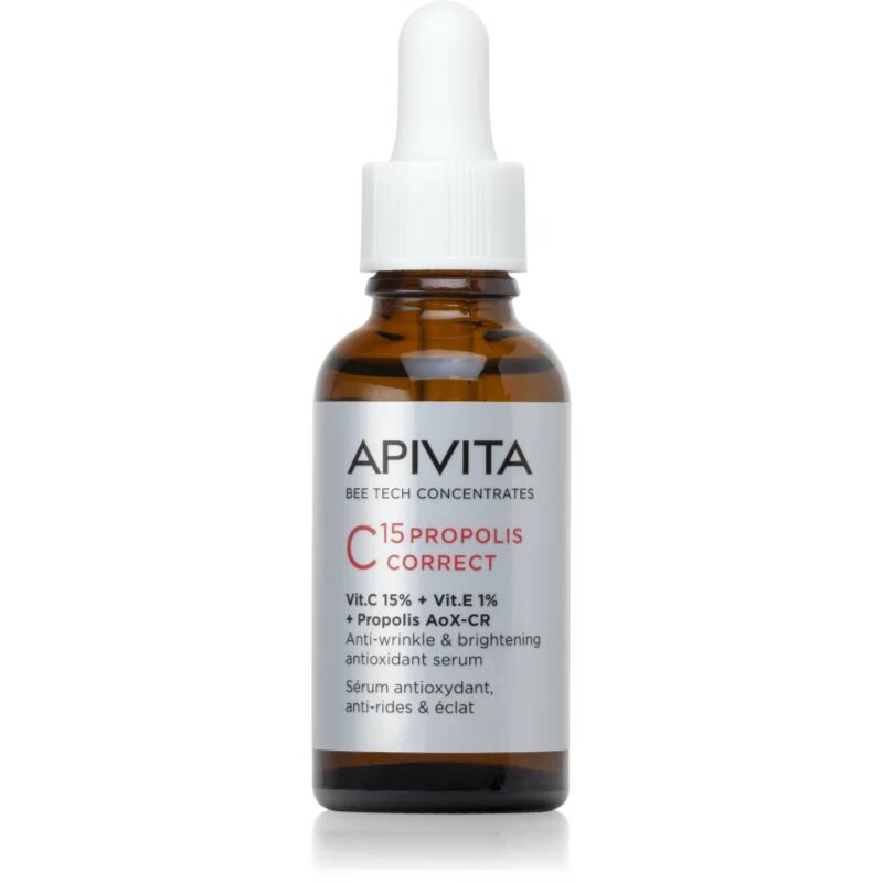 Apivita Bee Tech Concentrates C15 Propolis Correct Serum антиоксидиращ серум за лице 30 мл.