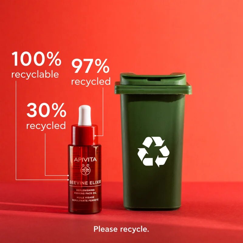 Apivita Beevine Elixir Replenishing Face Oil подхранващо масло за лице с ревитализиращ ефект 30 мл.
