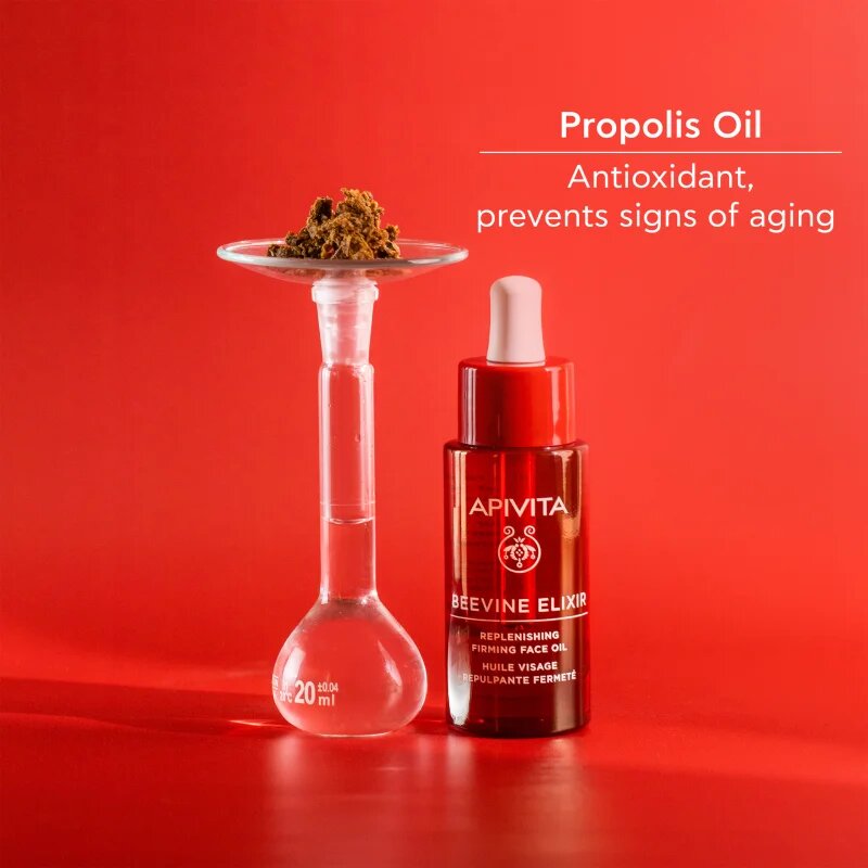 Apivita Beevine Elixir Replenishing Face Oil подхранващо масло за лице с ревитализиращ ефект 30 мл.