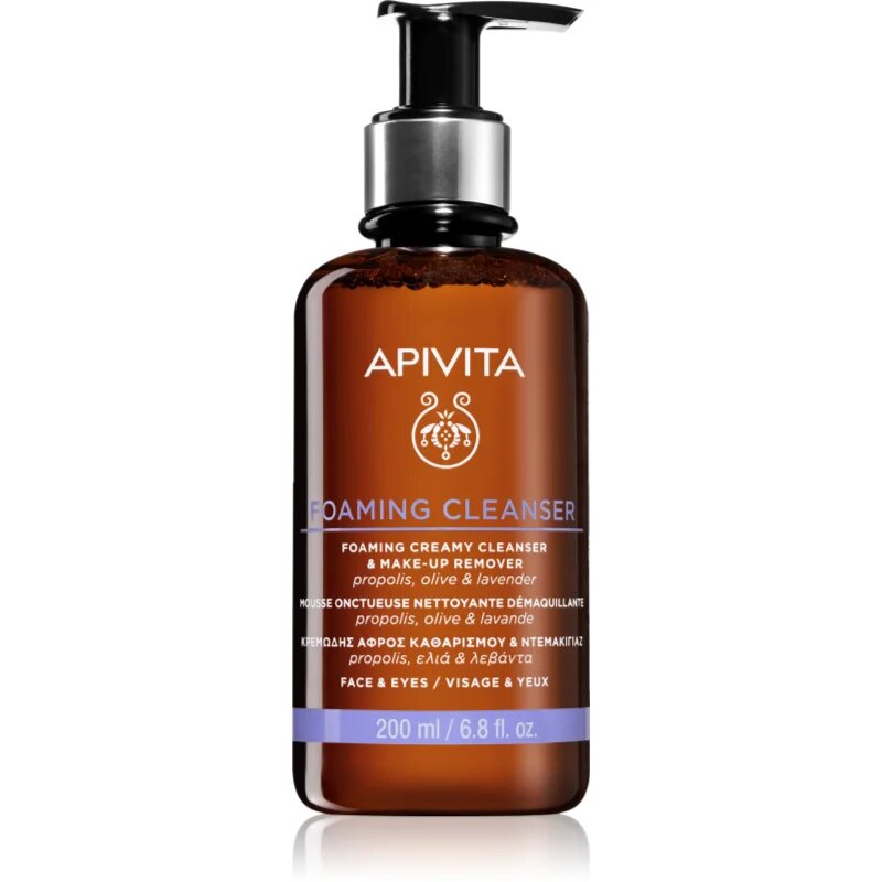 Apivita Cleansing Foaming Cleanser нежна почистваща пяна 200 мл.