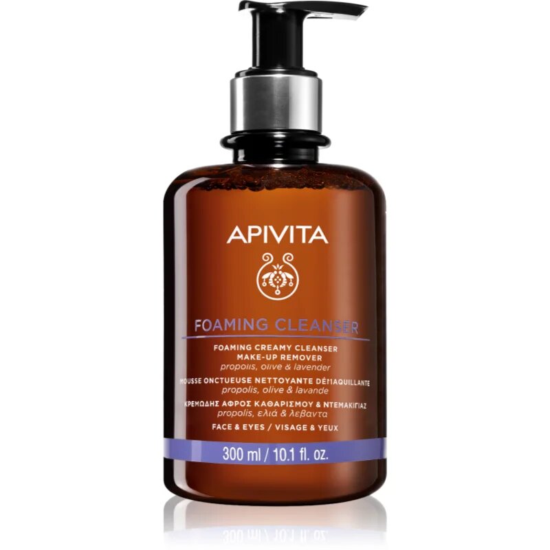 Apivita Cleansing Foaming Cleanser нежна почистваща пяна 300 мл.