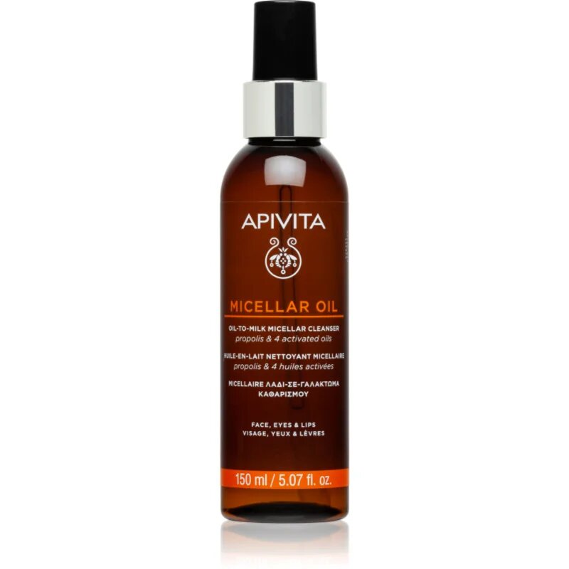 Apivita Cleansing Micellar Oil почистващо и премахващо грима масло 150 мл.