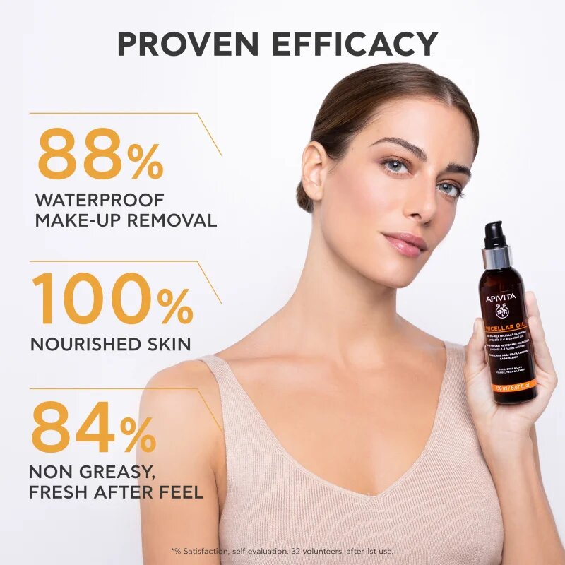Apivita Cleansing Micellar Oil почистващо и премахващо грима масло 150 мл.