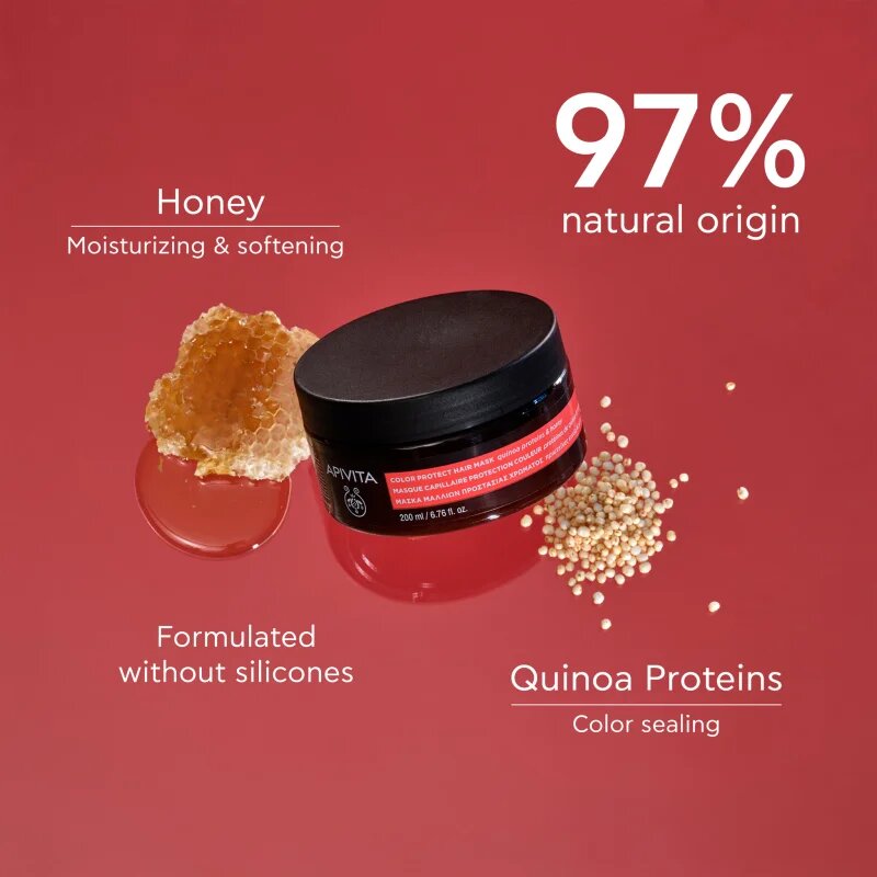Apivita Color Seal Color Protect Hair Mask маска за коса за защита на цветовете 200 мл.