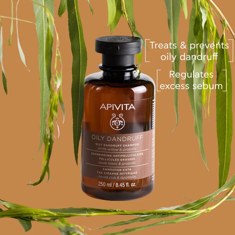 Apivita Dandruff Oily Dandruff Shampoo шампоан против пърхот за мазна коса 250 мл.