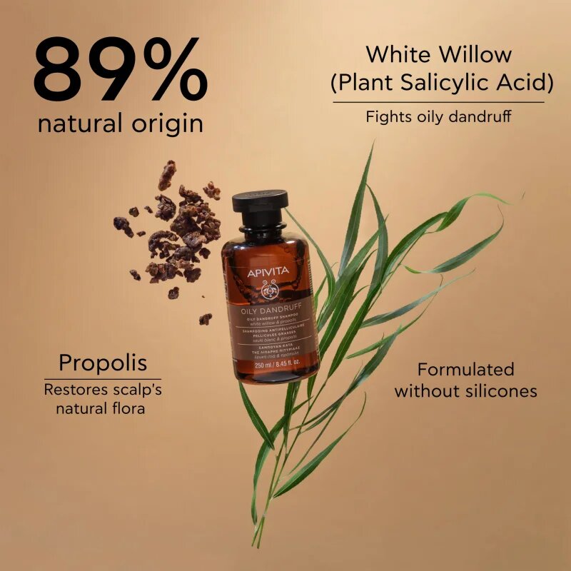 Apivita Dandruff Oily Dandruff Shampoo шампоан против пърхот за мазна коса 250 мл.