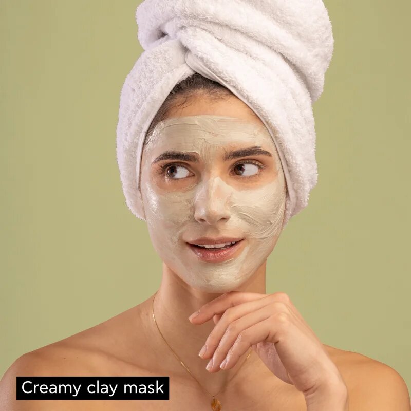 Apivita Express Beauty Cleansing Face Mask Green Clay почистваща и изглаждаща маска за лице със зелена кал 2x8 мл.