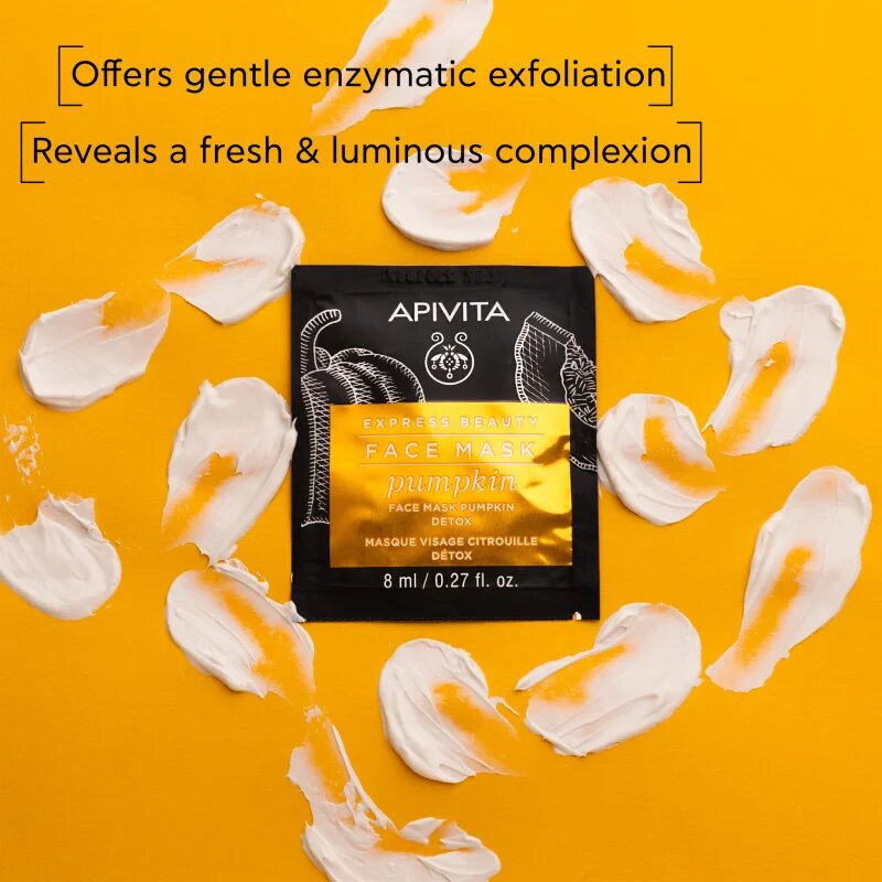 Apivita Express Beauty Detox Face Mask Pumpkin детоксикираща маска за лице 2x8 мл.