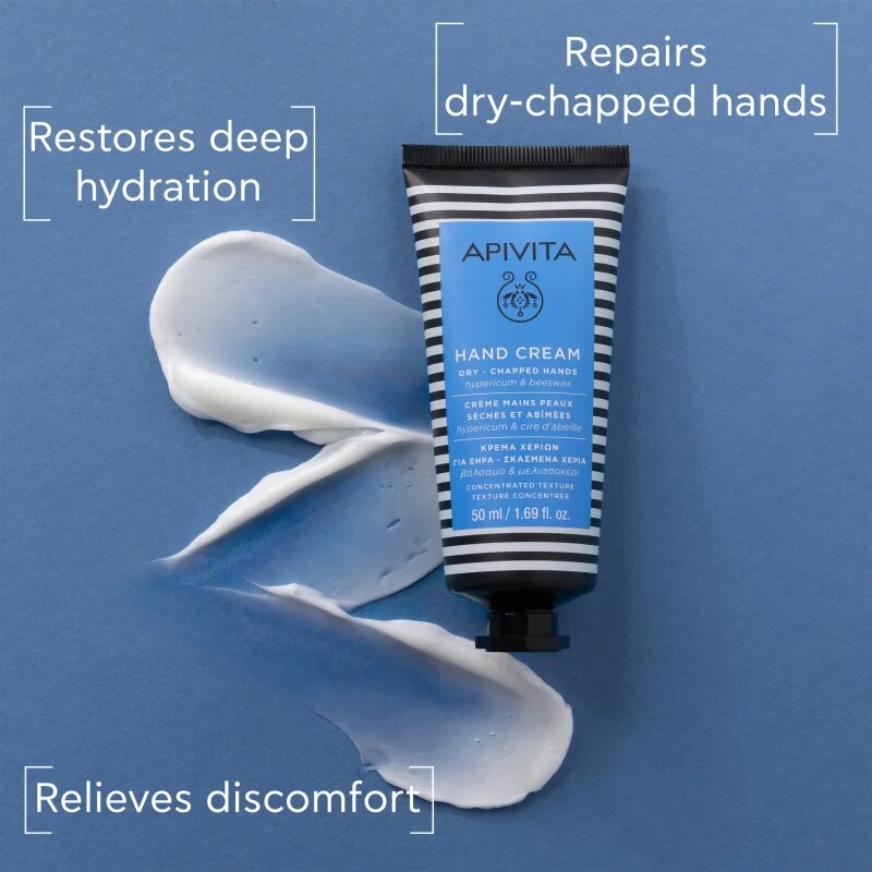 Apivita Hand Care Hand cream for Dry-Chapped Hands крем за ръце за суха и чувствителна кожа с хидратиращ ефект 50 мл.