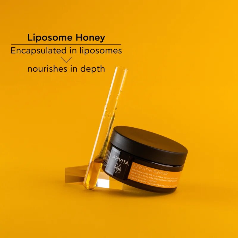 Apivita Keratin Repair Nourish Repair Hair Mask възстановяваща маска за увредена коса с кератин 200 мл.