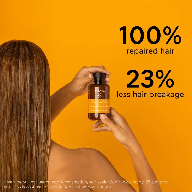 Apivita Keratin Repair Nourish Repair Shampoo почистващ шампоан 250 мл.