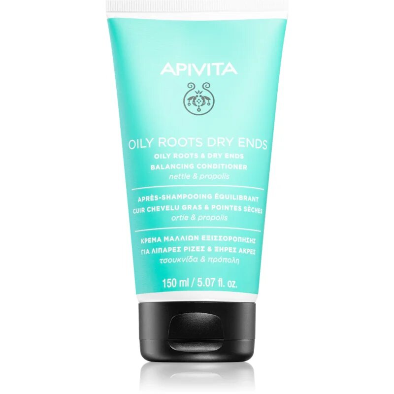 Apivita Oily Roots & Dry Ends Balancing Conditioner балсам за мазен скалп и сухи краища 150 мл.
