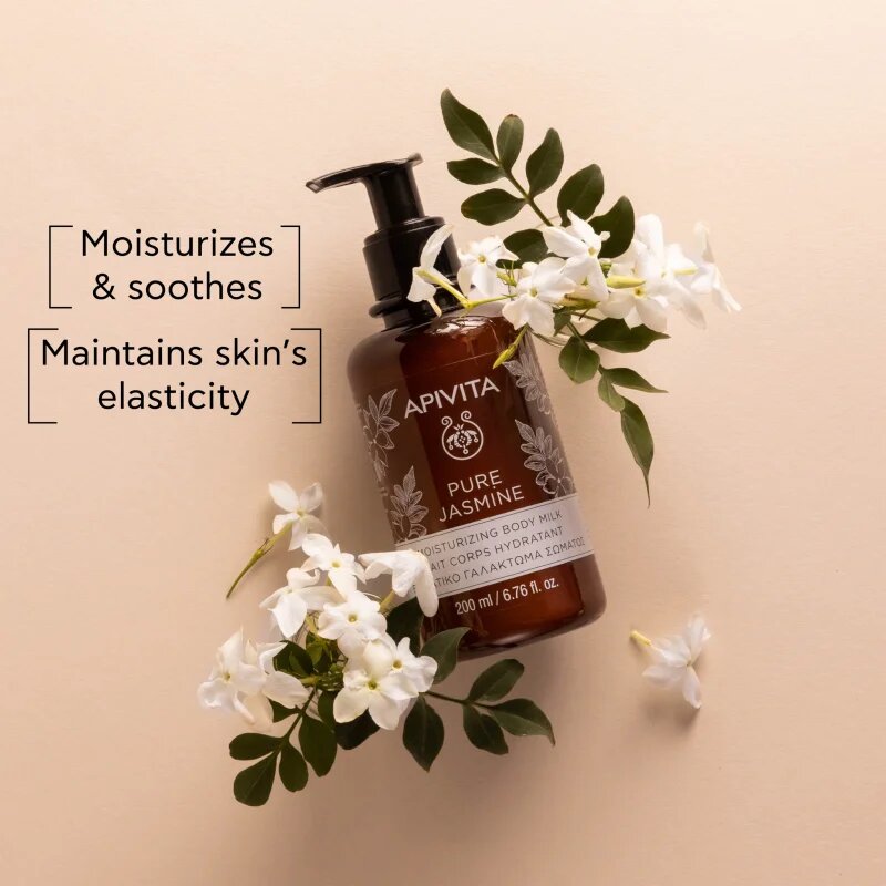 Apivita Pure Jasmine Body Milk хидратиращо мляко за тяло 200 мл.