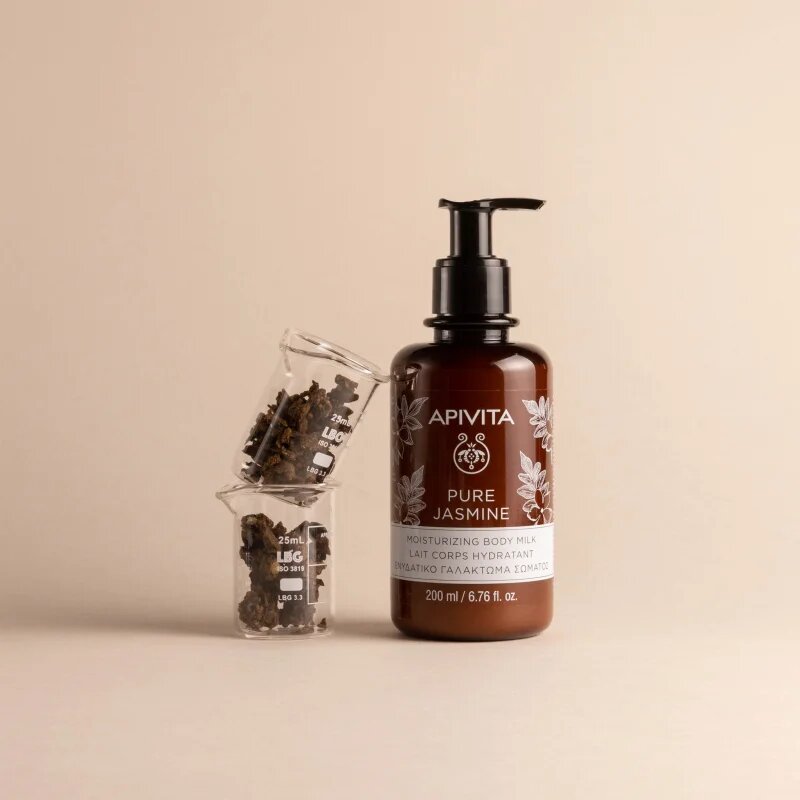 Apivita Pure Jasmine Body Milk хидратиращо мляко за тяло 200 мл.