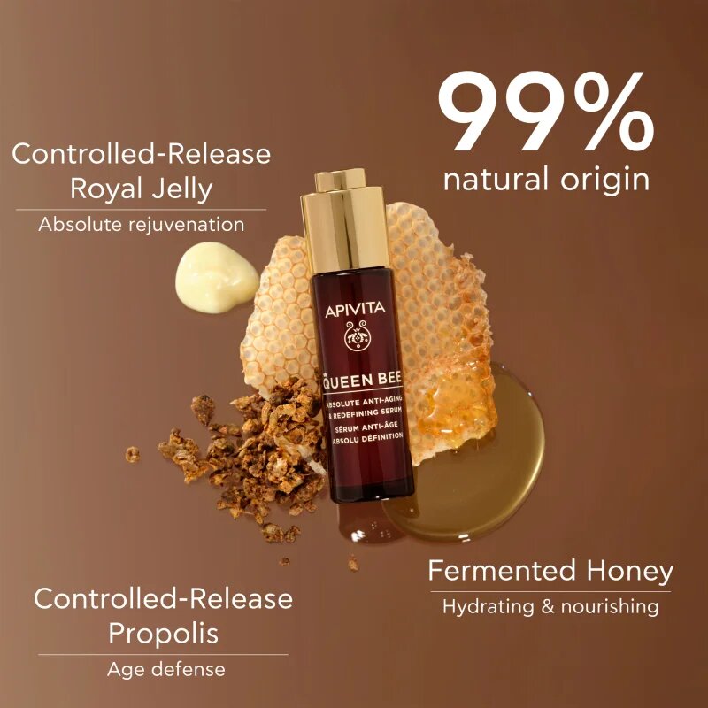 Apivita Queen Bee Serum обновяващ серум против бръчки 30 мл.