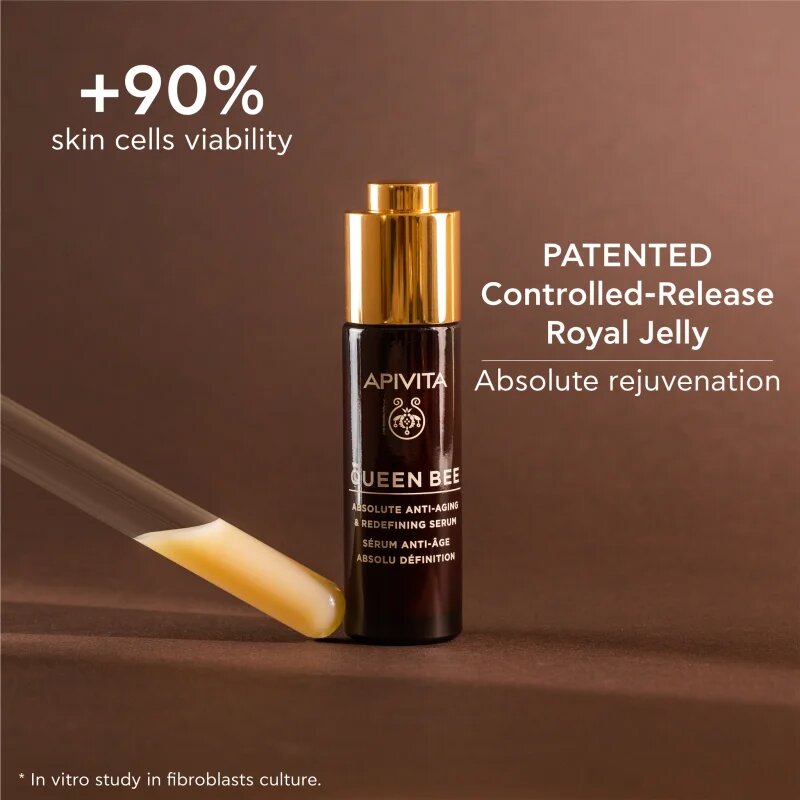 Apivita Queen Bee Serum обновяващ серум против бръчки 30 мл.