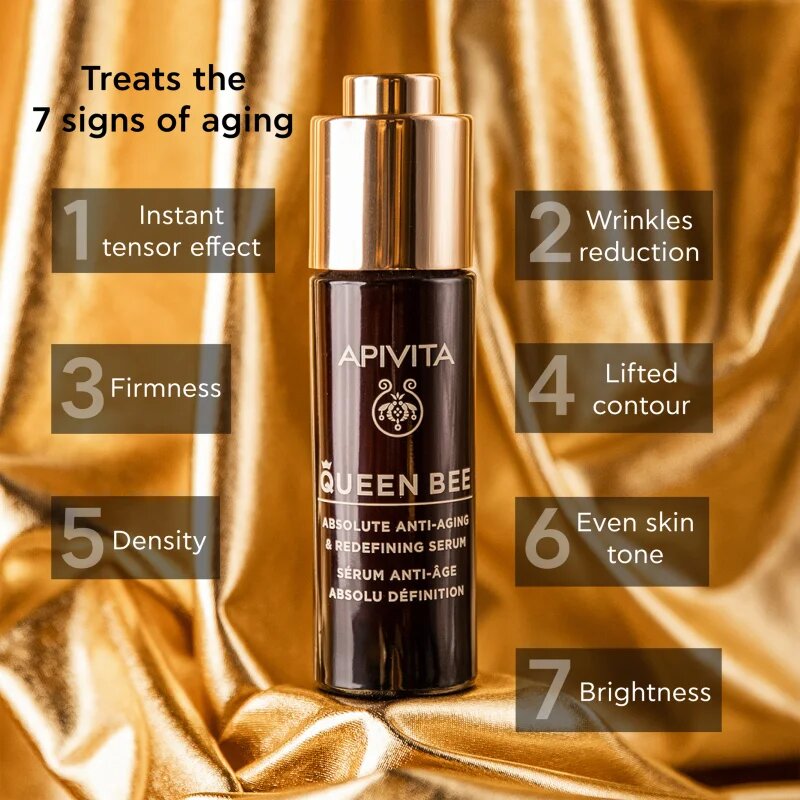 Apivita Queen Bee Serum обновяващ серум против бръчки 30 мл.