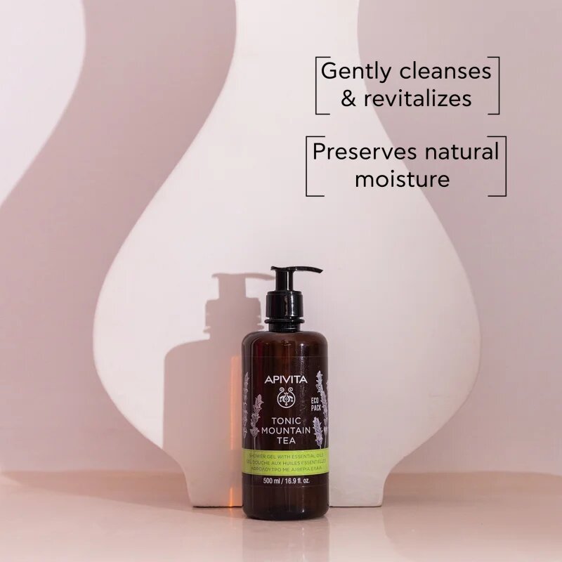 Apivita Tonic Mountain Tea Revitalizing Body Ritual коледен подаръчен комплект за регенериране на кожата