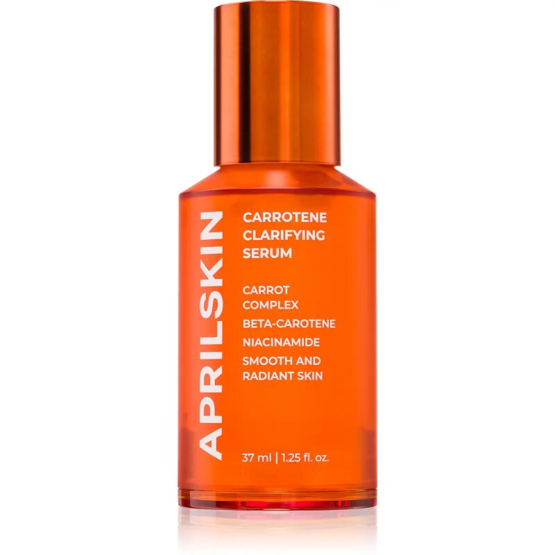 APRILSKIN Carrotene Clarifying Serum изравняващ серум за подобряване качеството на кожата с бета каротин 37 мл.