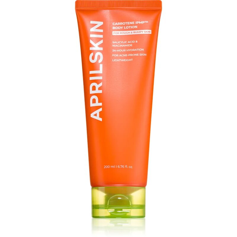 APRILSKIN Carrotene IPMP Body Lotion успокояващ крем за тяло за освежаване и хидратация 200 мл.