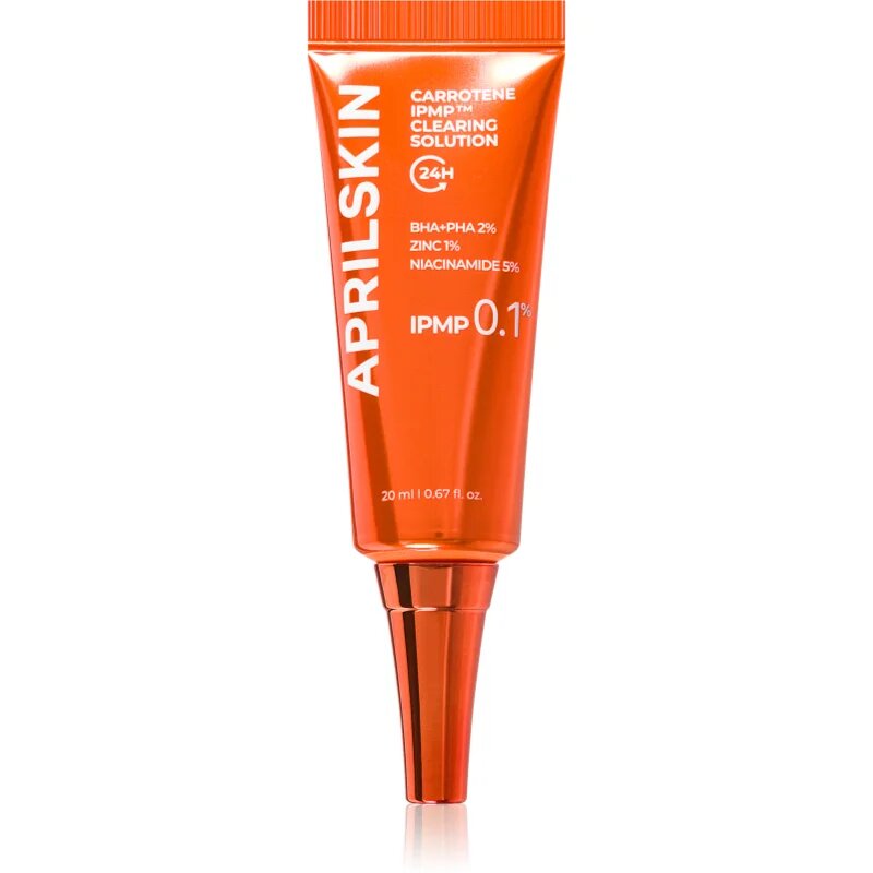 APRILSKIN Carrotene IPMP Clearing Solution локална грижа за редуциране на пигментни петна за проблемна кожа акне 20 мл.