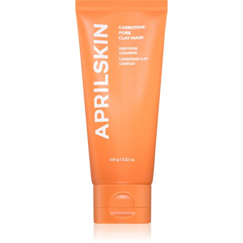 APRILSKIN Carrotene IPMP Quick Dry Pore Tightening Clay Mask почистваща глинена маска за лице за разширени пори 100 гр.