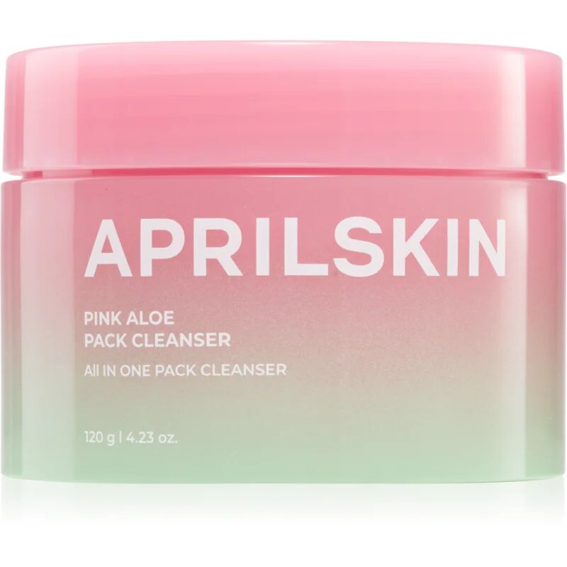 APRILSKIN Pink Aloe Pack Cleanser балсам за почистване и премахване на грим с хидратиращ ефект 120 гр.