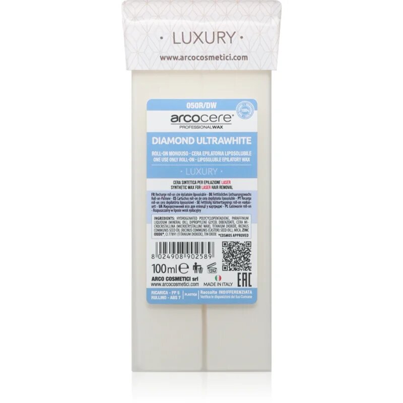 Arcocere Luxury Diamond Ultrawhite Епилиращ восък рол он 100 мл.