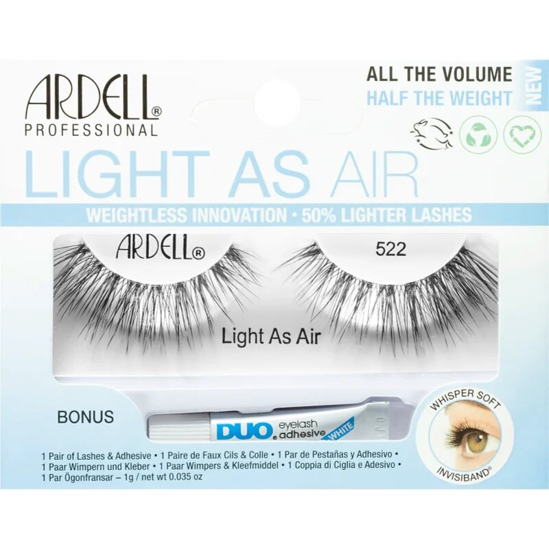 Ardell Light As Air изкуствени мигли с лепило тип 522 1 гр.