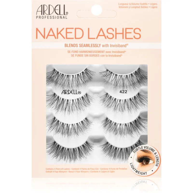 Ardell Naked Lashes Multipack изкуствени мигли големи опаковки тип 422 4 чифт