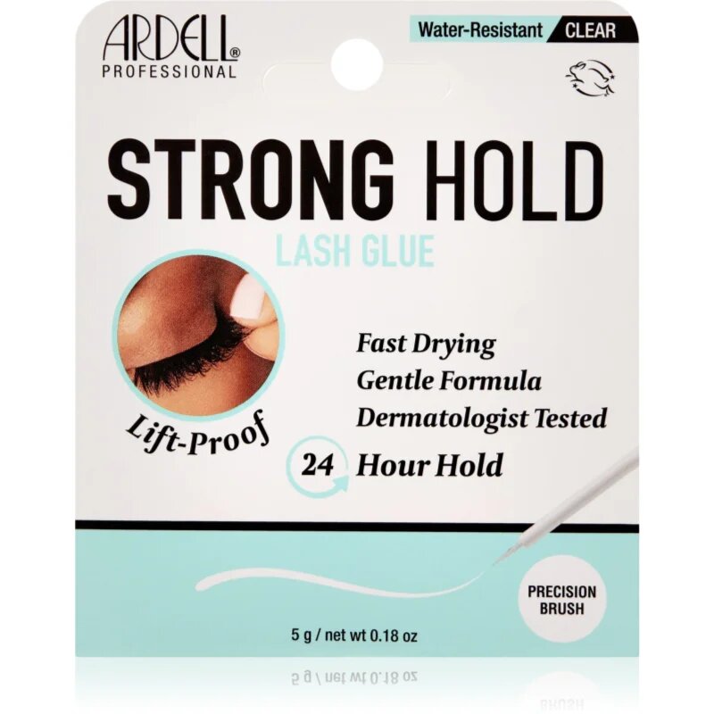 Ardell Strong Hold Lash Glue Clear прозрачно лепило за изкуствени мигли 5 гр.